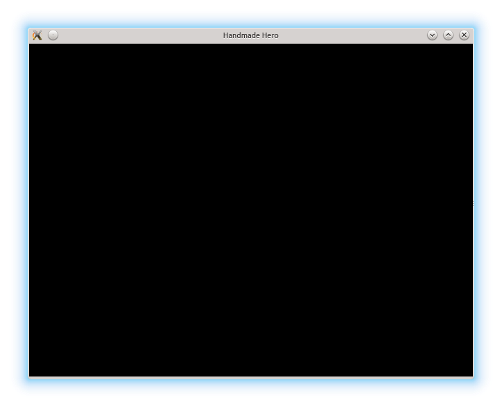 Our handsome window, sporting its stylish new backbuffer.